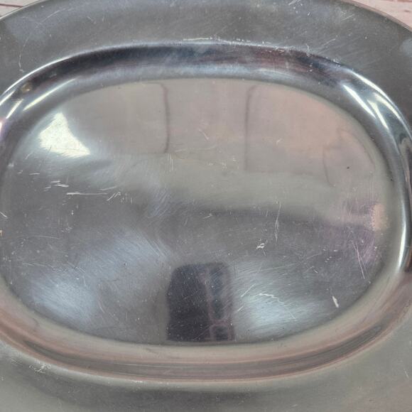 Classic Wilton, Mt. Joy PA Armetale Pewter Oval Serving Platter 15" in - Picture 6 of 10